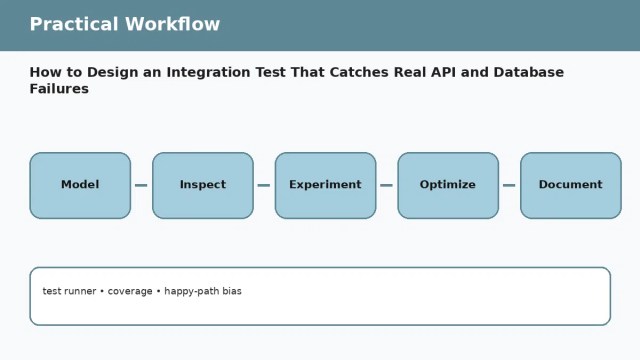 How to Design an Integration Test That Catches Real API and Database Failures — practical workflow