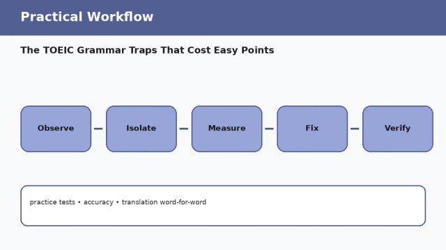 The TOEIC Grammar Traps That Cost Easy Points — practical workflow