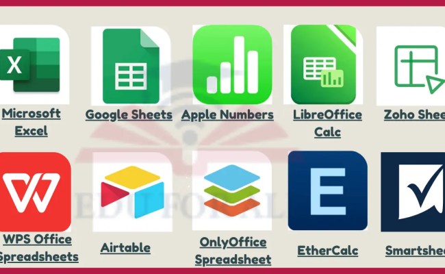 15 Examples Of Spreadsheet Software