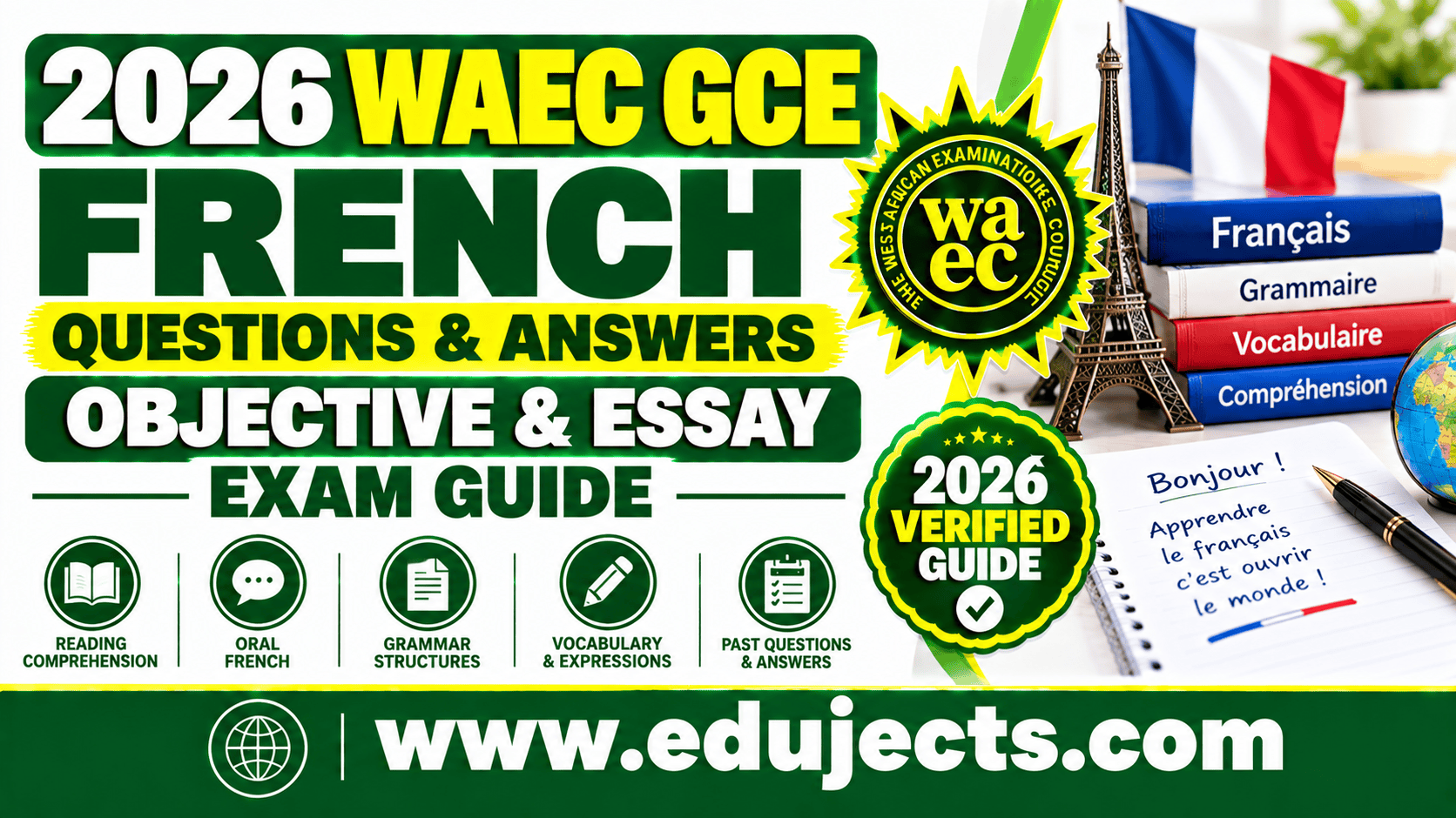2026 WAEC GCE French Questions and Answers | Objective & Essay Exam Guide