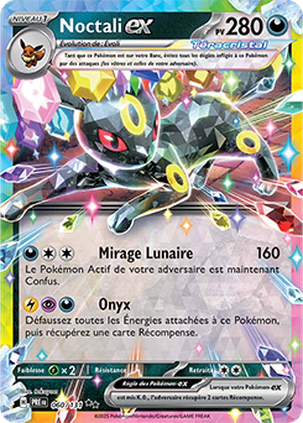 Pokémon (FR) Carte Noctali ex (PRE 060)