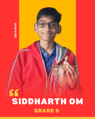 Siddharth Om Dubai Scratch Competition Winner