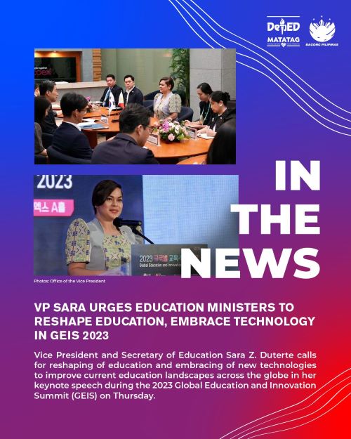 VP Sara urges education ministers