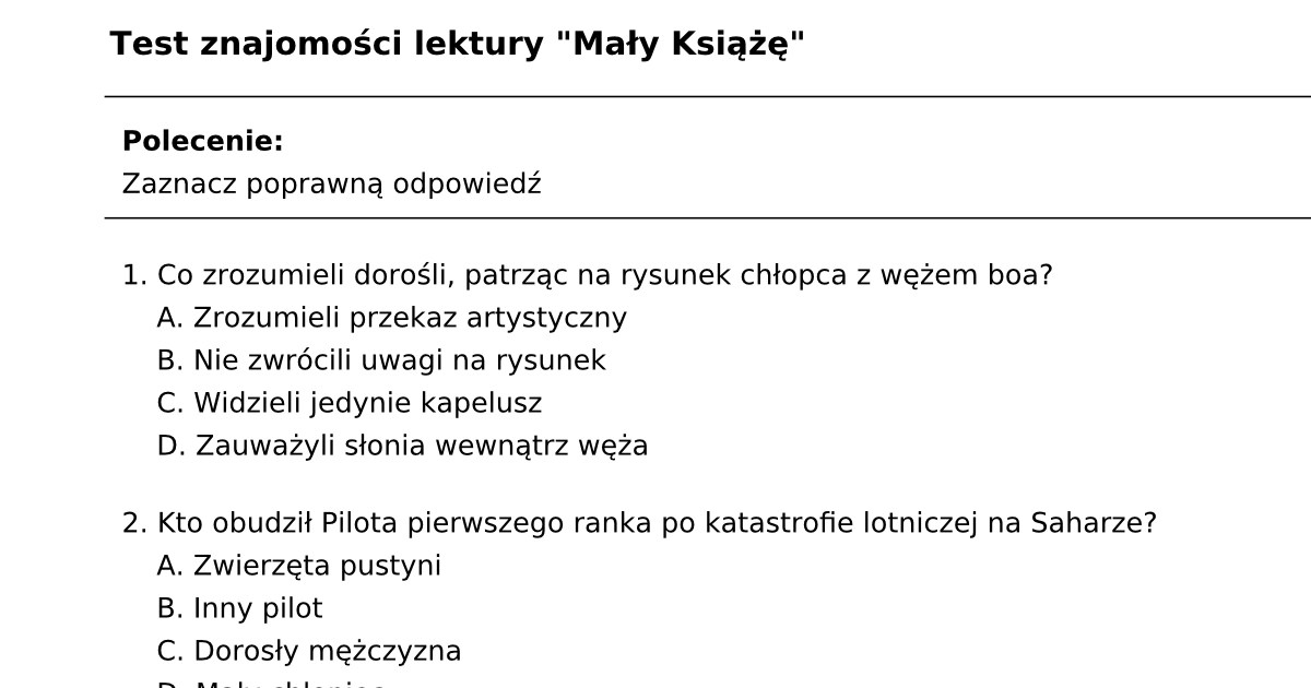 Test diagnostyczny z jezyka polskiego klasa 7 nowa era