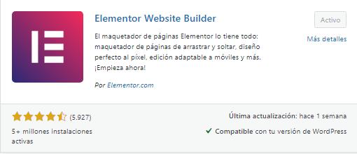 plugin Elementor