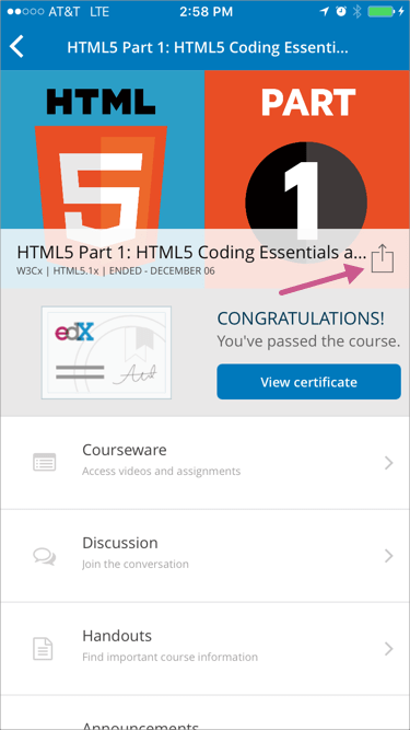 3. if you use the edx mobile app — open edx learner's guide: eucalyptus