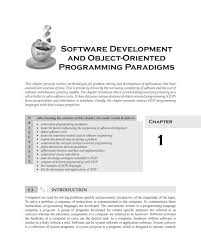 object oriented software development