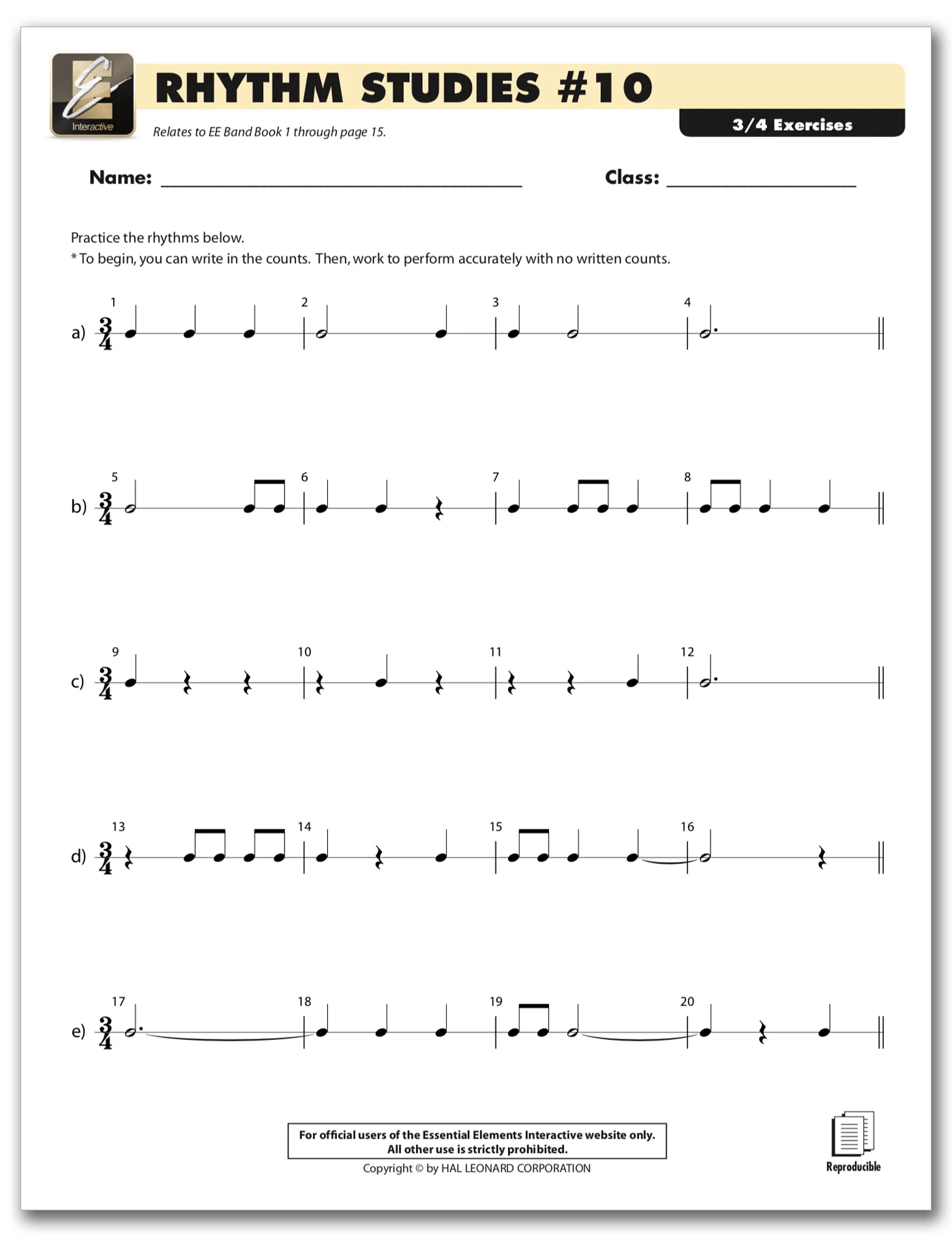 EEi Rhythm Studies 10