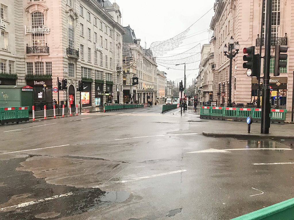 Hommik Londonis 21.12.2020. Kujutis: Twitter