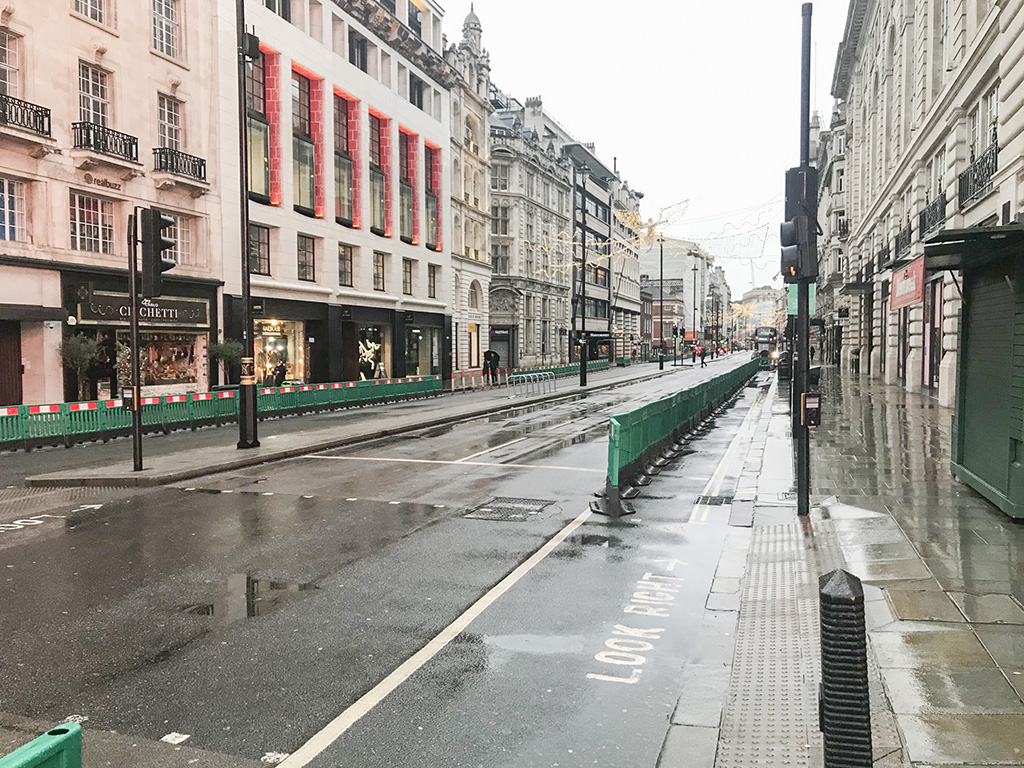 Hommik Londonis 21.12.2020. Kujutis: Twitter