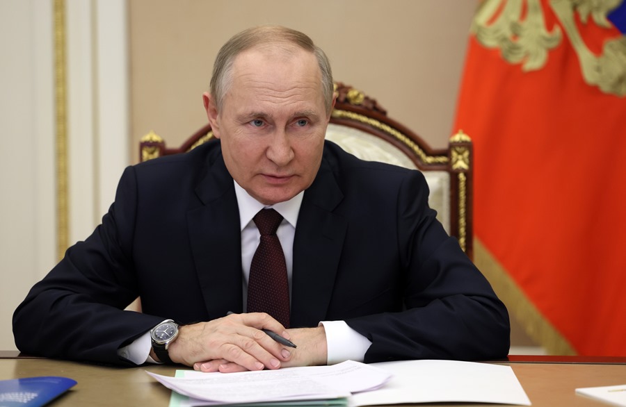 O presidente da Rússia, Vladimir Putin. EFE/Kremlin Pool