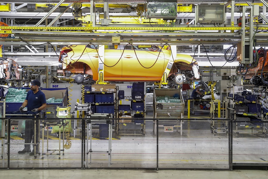 Imagen de una cadena de montaje