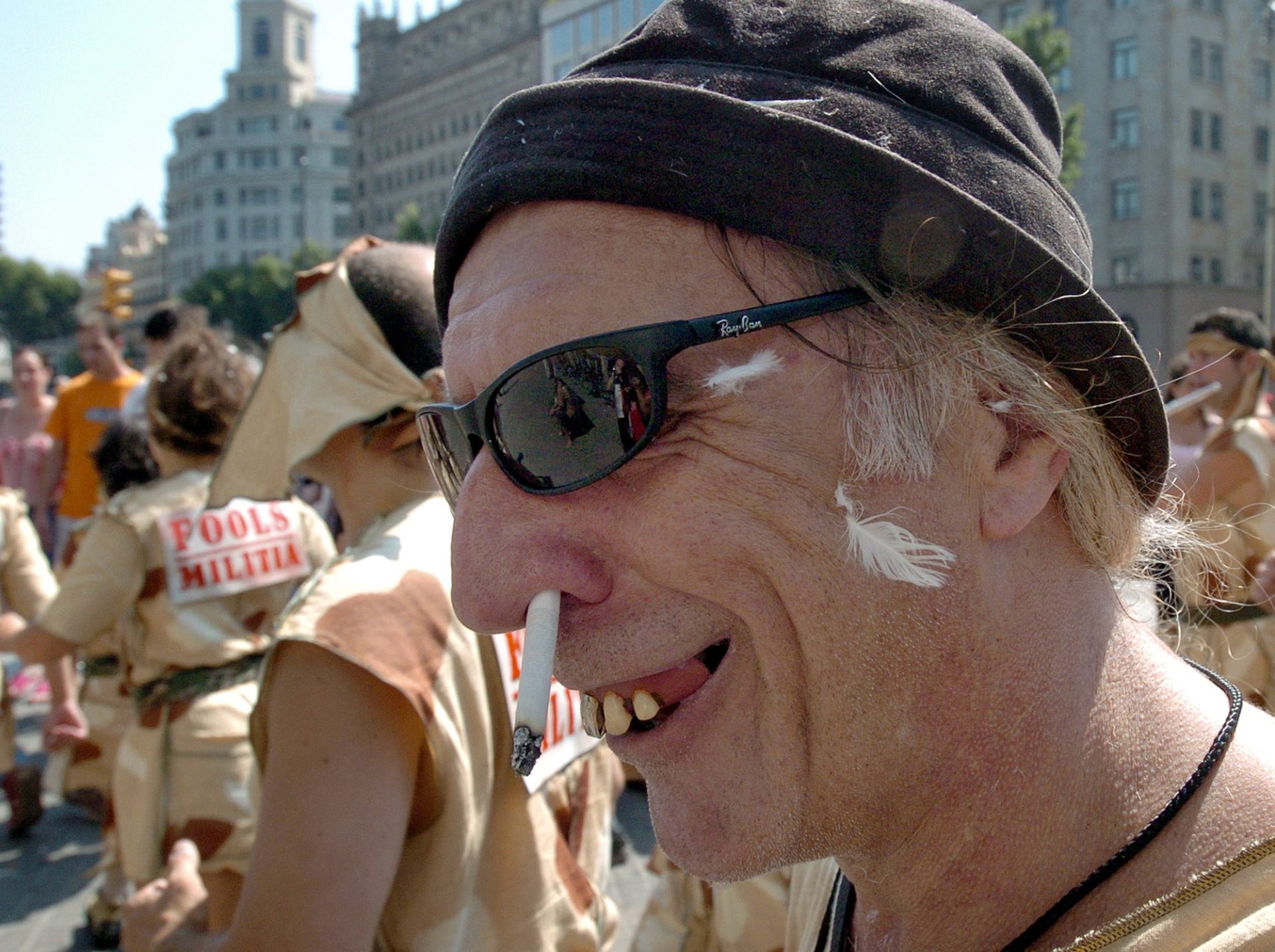 El expresivo y explosivo clown norteamericano Jango Edwards.