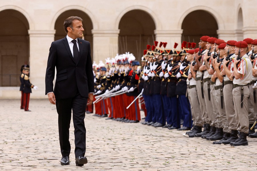 El presidente francés, Emmanuel Macron