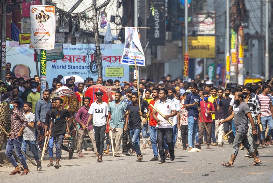 PROTESTAS TEXTIL BANGLADESH