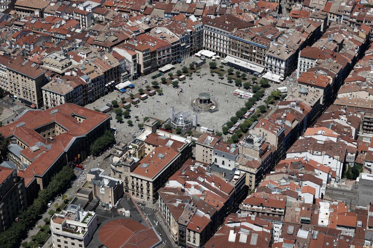 Imagen aérea de Pamplona