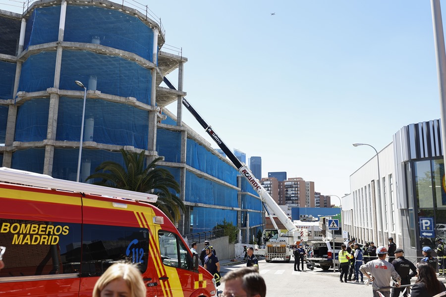 derrumbe edificio Madrid