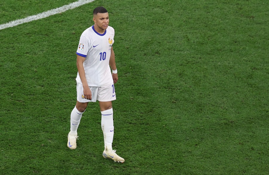 El delantero francés Kkylian Mbappé