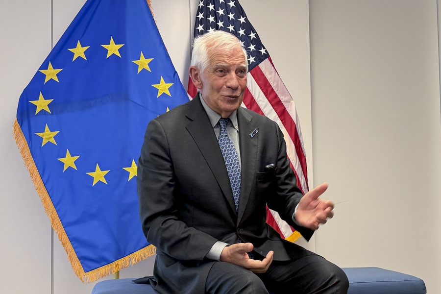 El jefe de la diplomacia europea, Josep Borrell, en una entrevista con EFE.