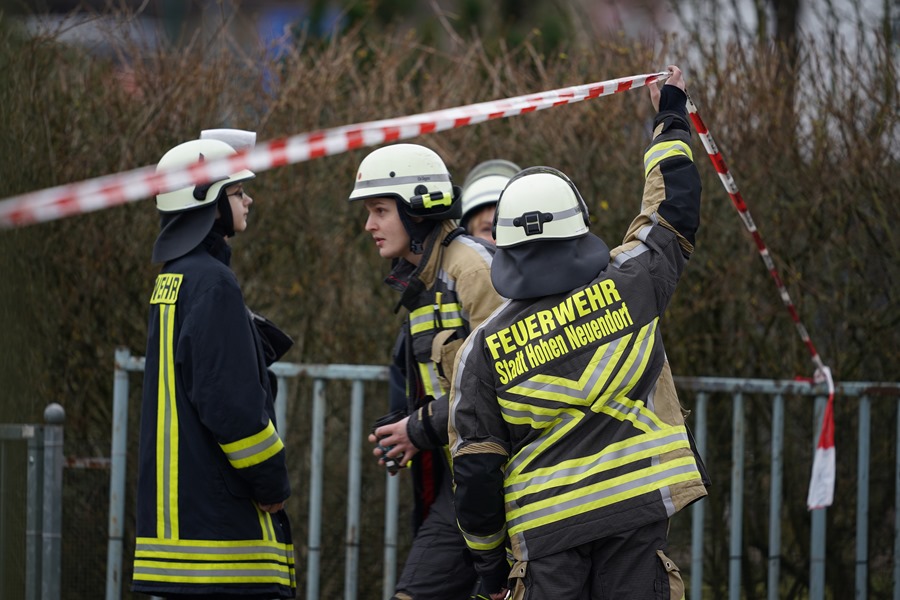 Imagen de archivo de unos bomberos alemanes