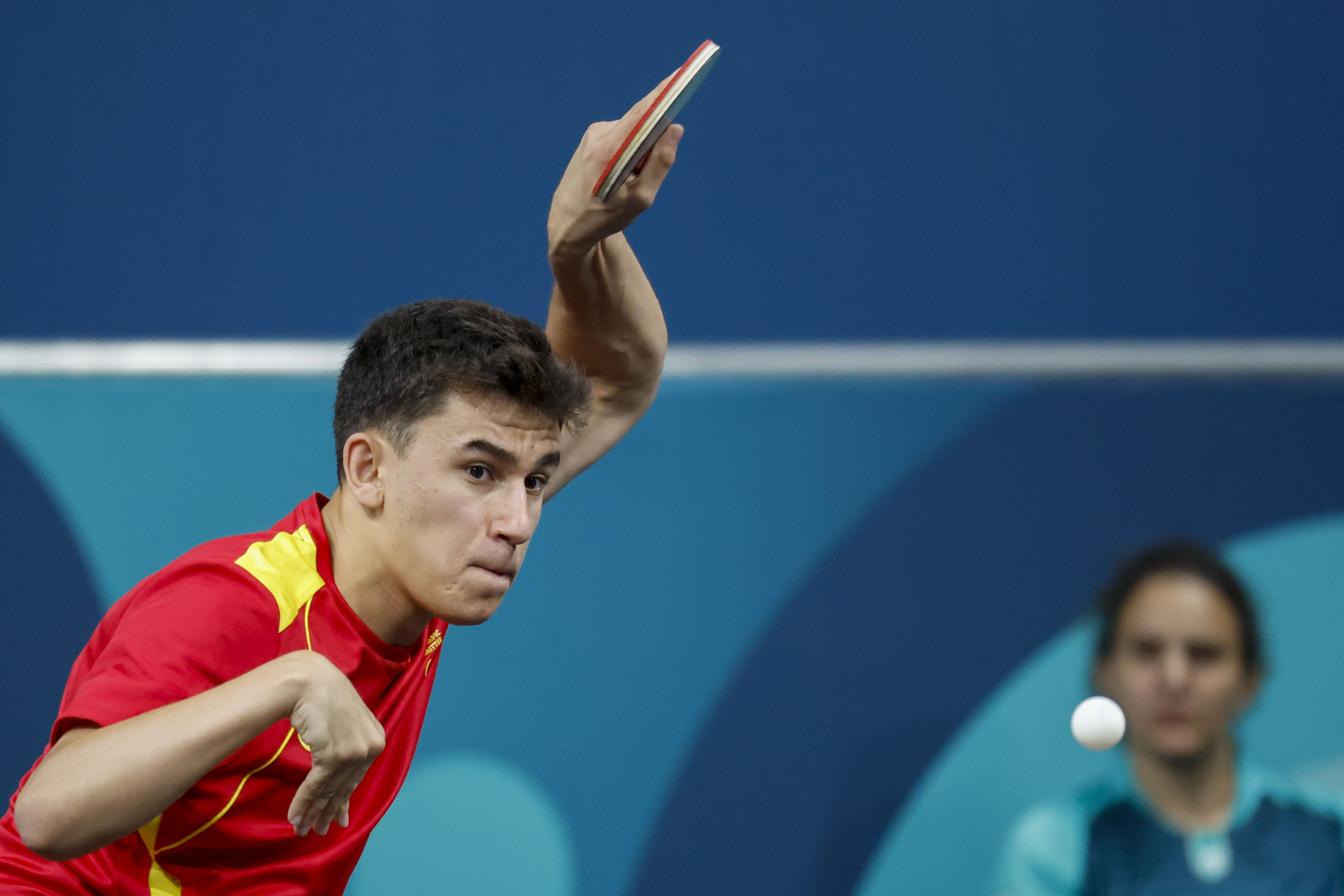 El español Ander Cepas, de tenis de Mesa, este en los Juegos Paralímpicos de París 2024.