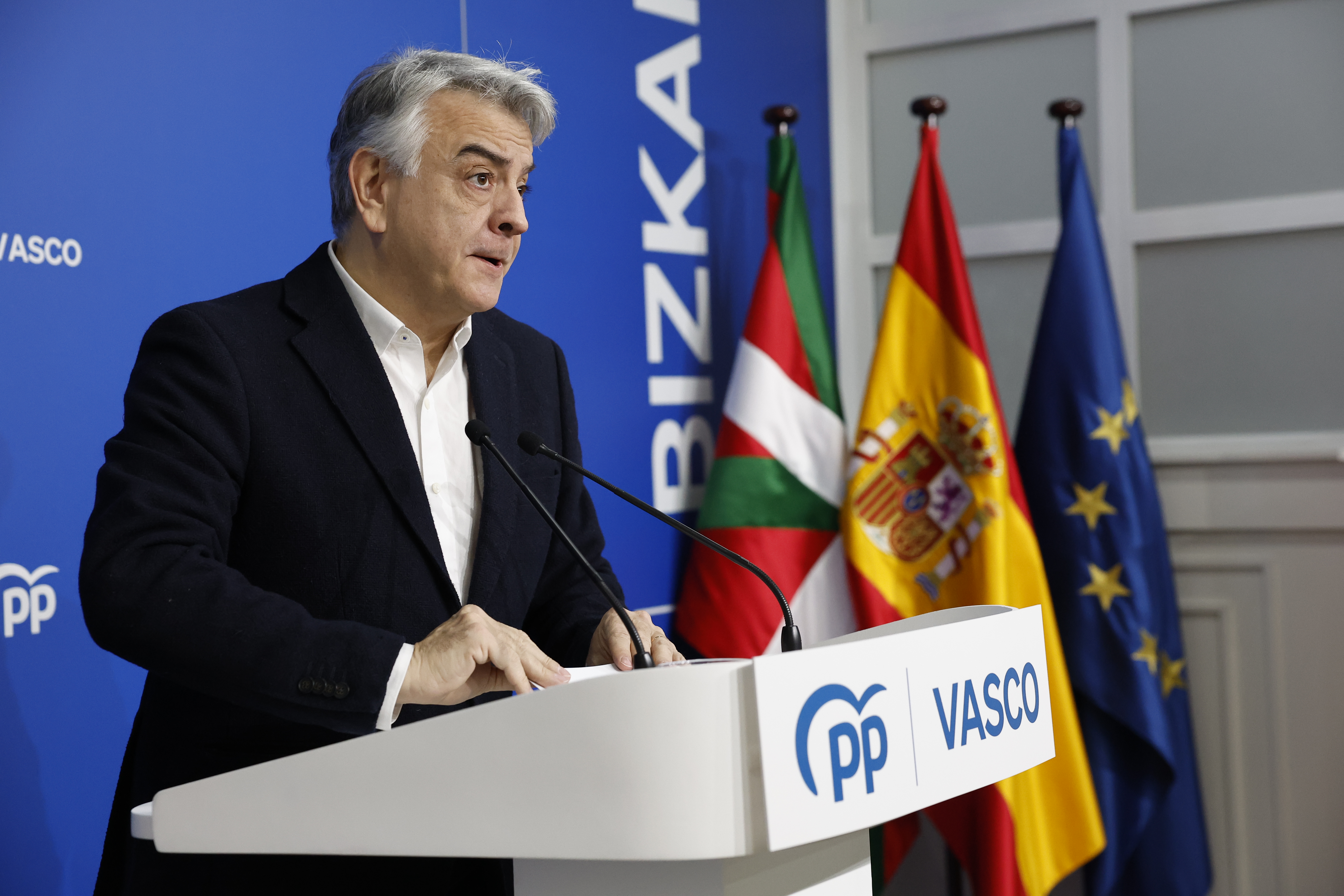 El presidente del Partido Popular del País Vasco, Javier de Andrés. EFE/ Miguel Toña