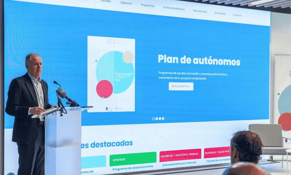 Presentación de la oficina virtual de Autónomos