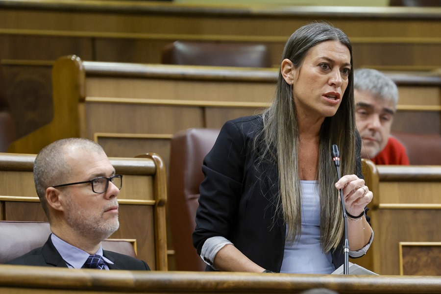 La portavoz de JxCat en el Congreso, Míriam Nogueras