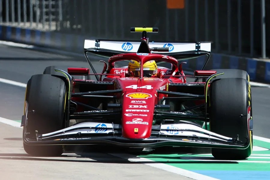 El piloto de la Scuderia Ferrari, Lewis Hamilton