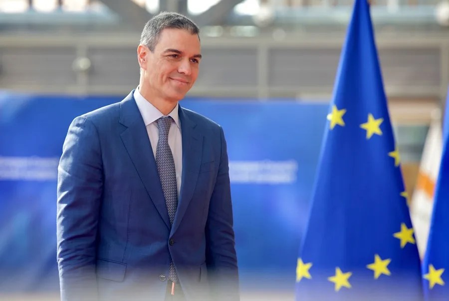 El presidente del Gobierno, Pedro Sánchez, en Bruselas