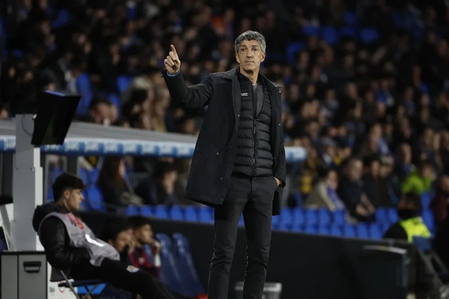 El entrenador de la Real Sociedad Imanol Alguacil