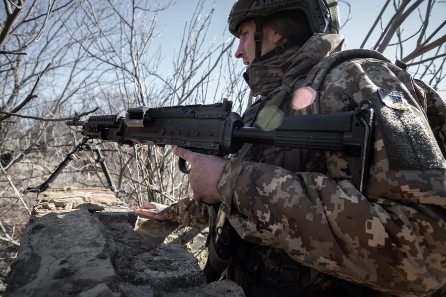 Fotografía de archivo de un soldado del Batallón Alcatraz en la región de Donetsk, Ucrania. EFE/EPA/MARIA SENOVILLA