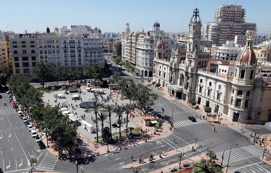 Vista general del Ayuntamiento de Valencia