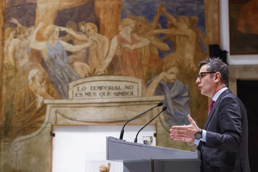 El ministro de la Presidencia, Félix Bolaños