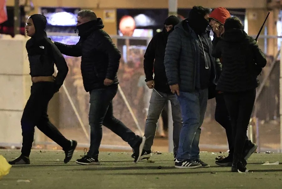 Incidentes en los alrededores del estadio