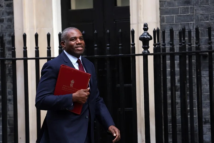 El ministro de Asuntos Exteriores británico, David Lammy