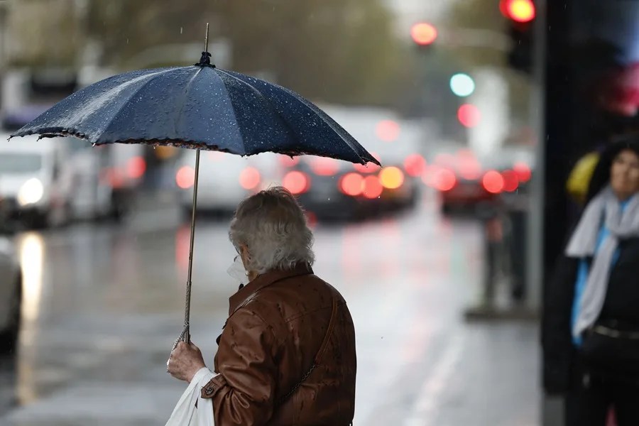 Llueve este jueves en Madrid.