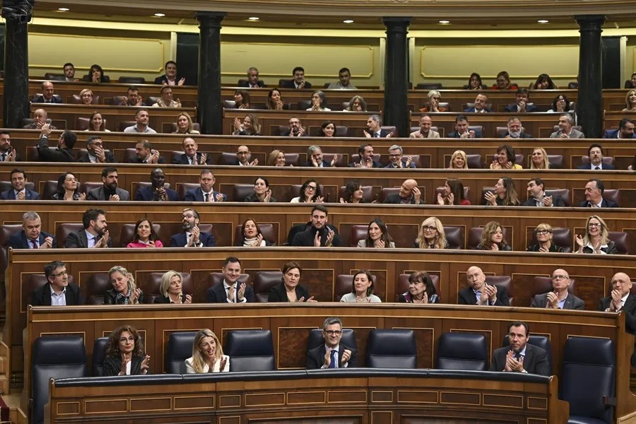 Una imagen de la bancada socialista en el Congreso