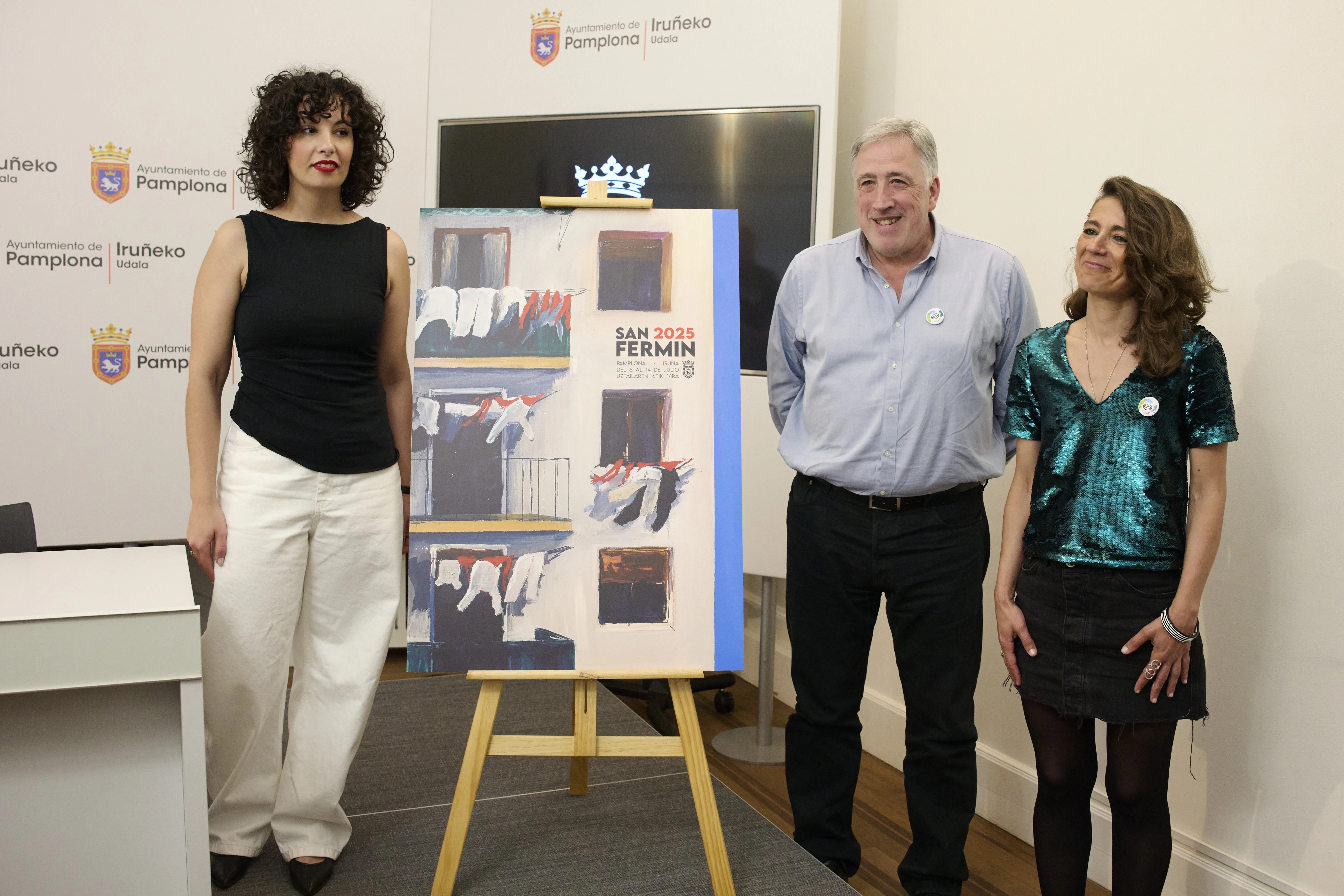 Presentación del cartel que anunciará los sanfermines de 2025