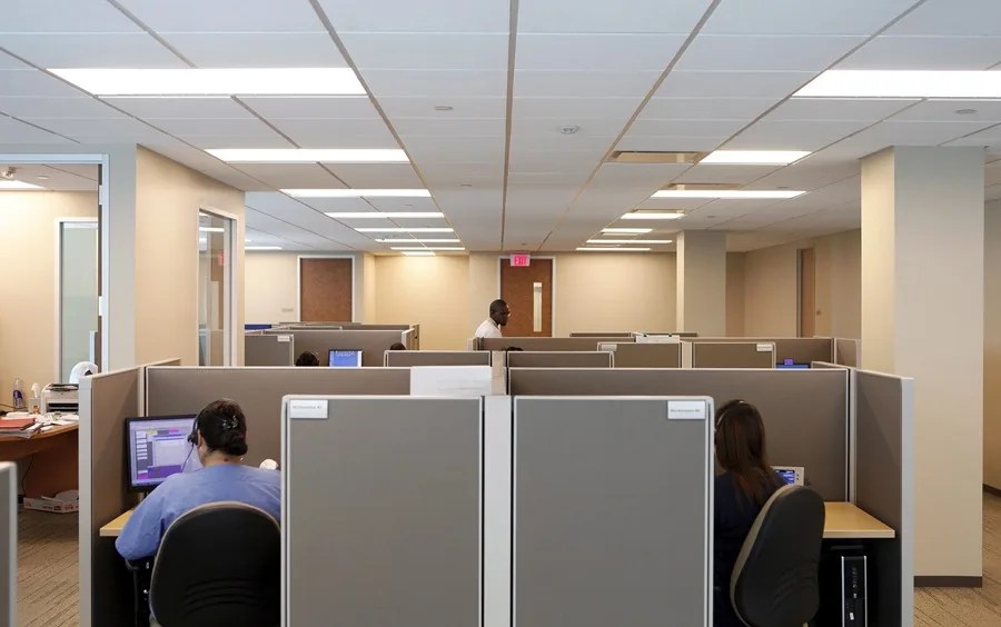 Imagen de archivo de un centro de atención telefónico.