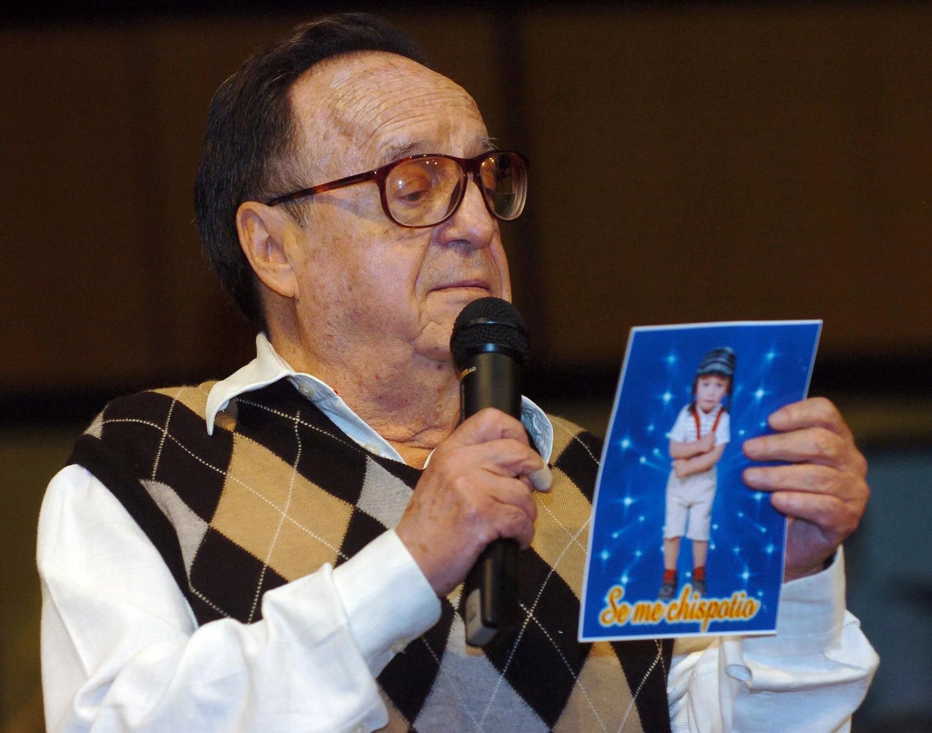 Fotografía de archivo de Roberto Gómez Bolaños, fallecida leyenda de la televisión latinoamericana conocido como 'Chespirito'. EFE/Guillermo Legaria