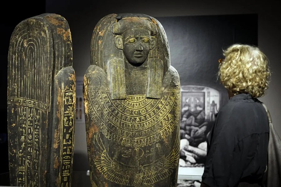 Imagen de la exposición sobre el Antiguo Egipto que acoge la Casa de Cultura de Girona