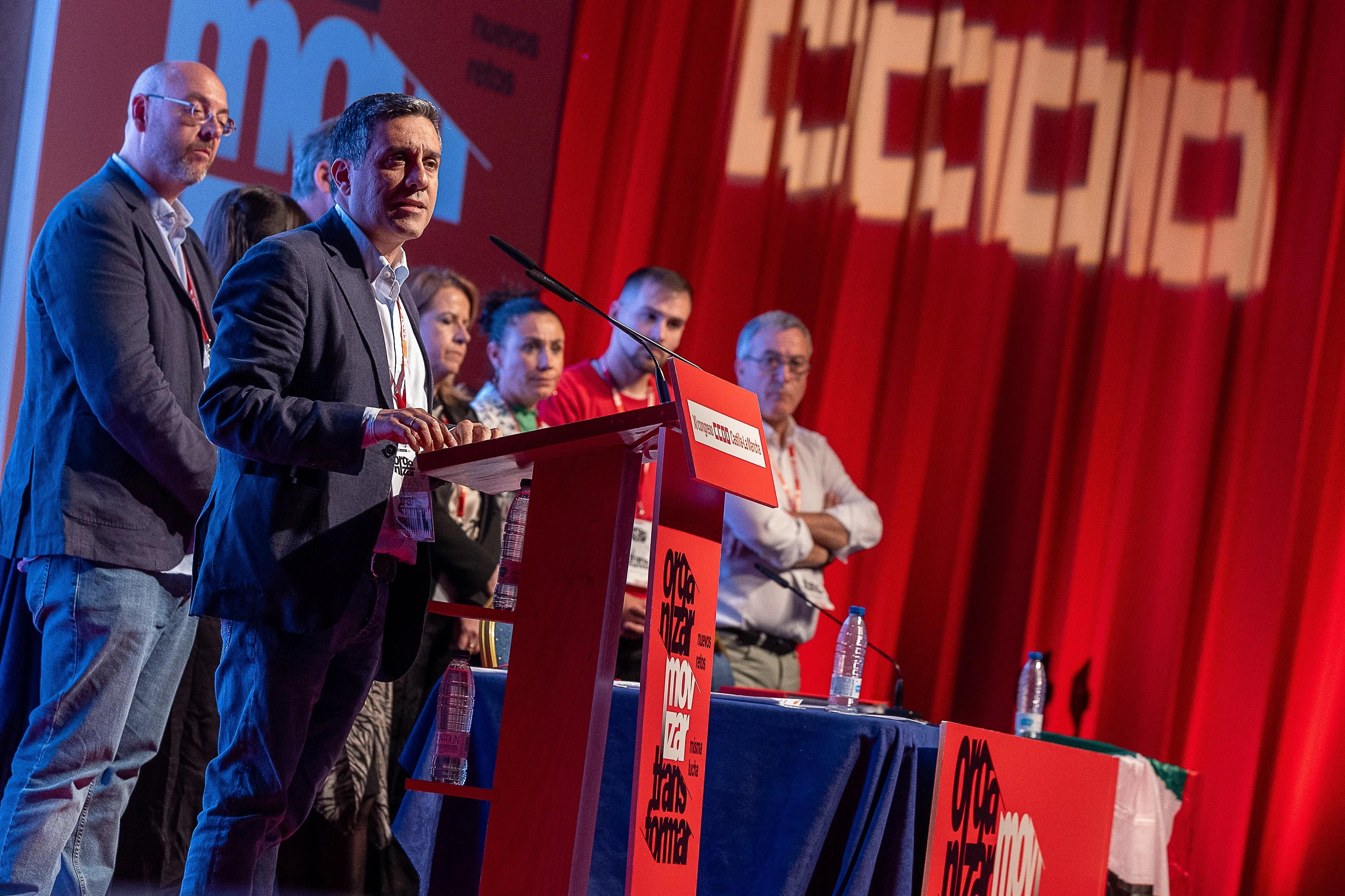 Javier Ortega ha sido elegido secretario general de CCOO en Castilla-La Mancha con el 93,4% de los votos y con una ejecutiva en la que incorpora nombres como Ángel León, María José Mesas o José Manuel Muñoz.