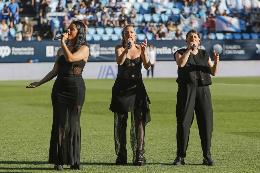 Las integrantes del grupo Tanxugueiras.