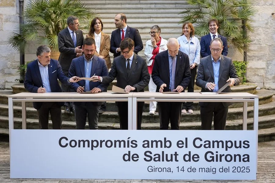 Escenificación del compromiso de la Generalitat con el nuevo Hospital Trueta