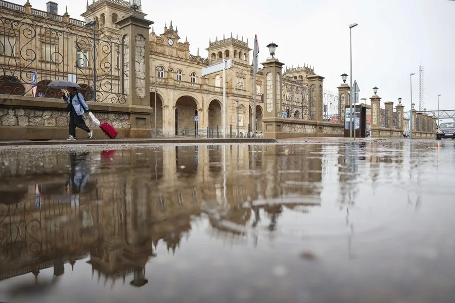 LLuvia en la ciudad de Zamora.