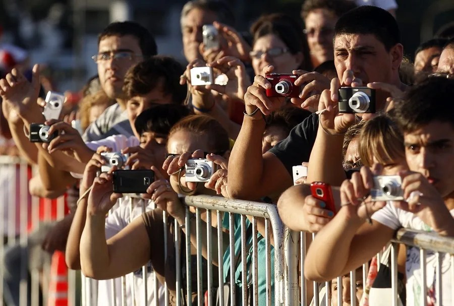 Espectadores en una prueba.