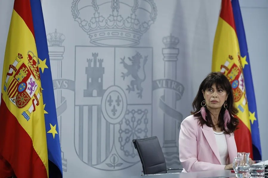 La ministra de Igualdad, Ana Redondo durante la rueda de prensa tras el Consejo de Ministros
