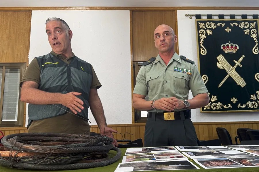 La Guardia Civil ha desarticulado un grupo criminal autodenominado la Mafia del Cobre