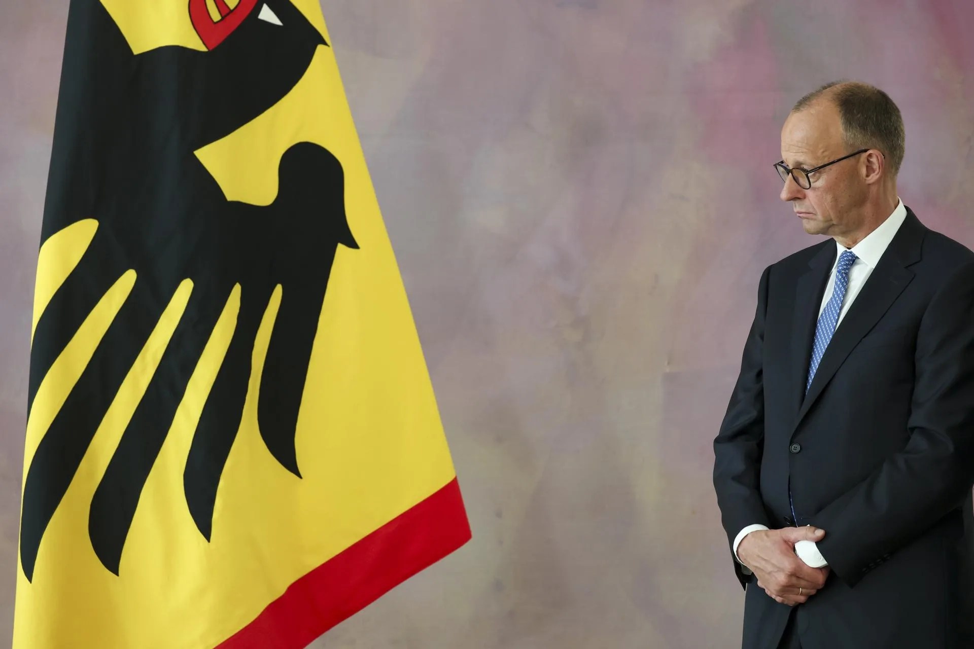German Chancellor Friedrich Merz smiles during the appointment of the Federal Ministers at the Bellevue Palace in Berlin, Germany, 06 May 2025. EFE-EPA/FILIP SINGER